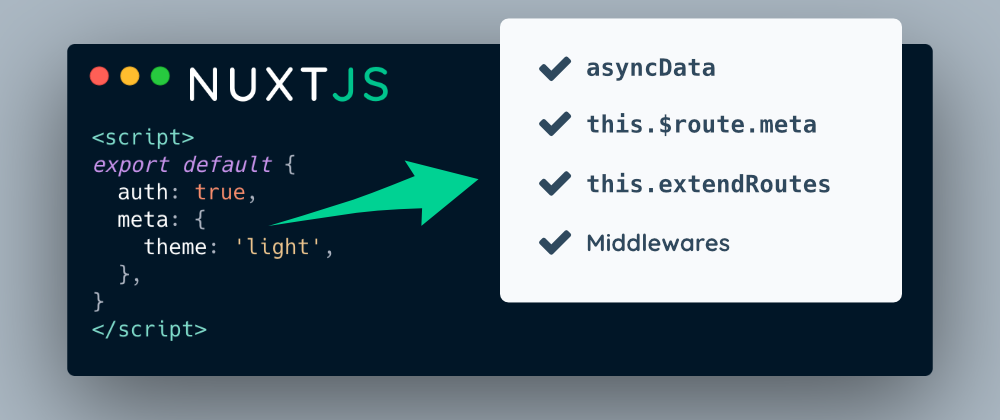 Cover image for How to Access Nuxt.js Page Data in Route Meta Fields