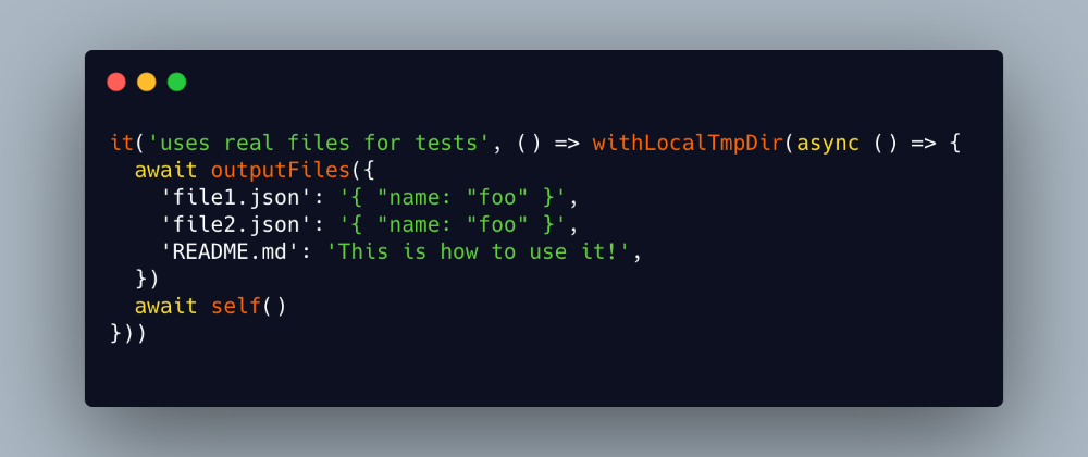 Cover image for How to Write File-Based JavaScript Tests With Real Files